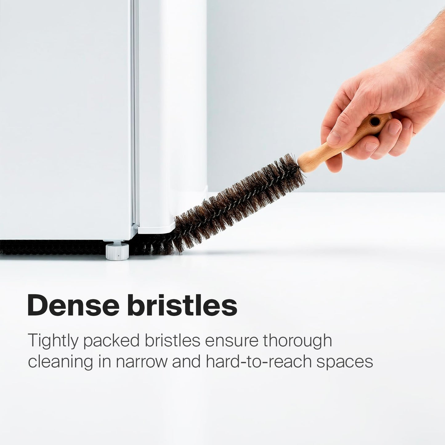 KONEX 44" Dryer Vent Cleaner Brush Flexible Lint Trap Cleaning Tool with Horsehair Bristles