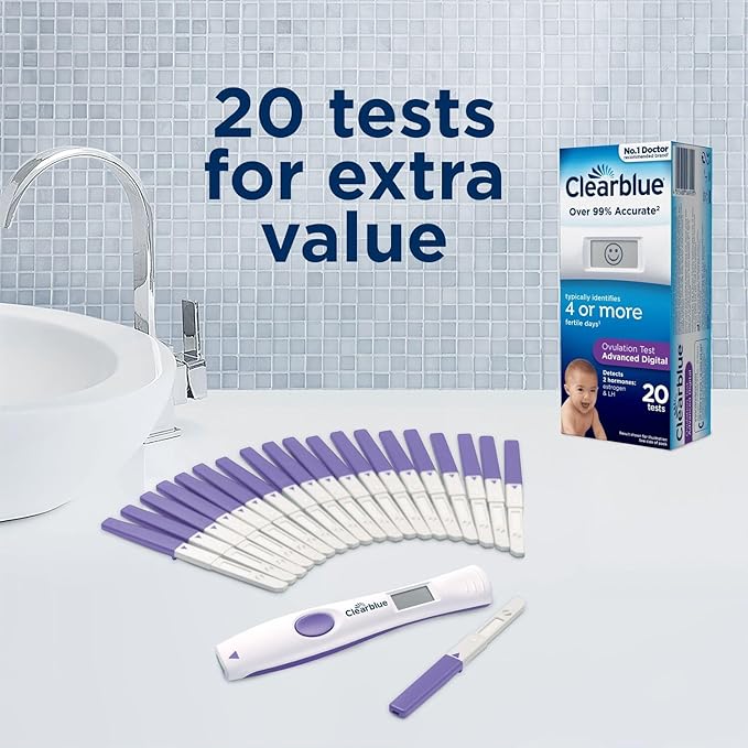 Clearblue Advanced Digital Ovulation Test-Pack of 20 Sticks