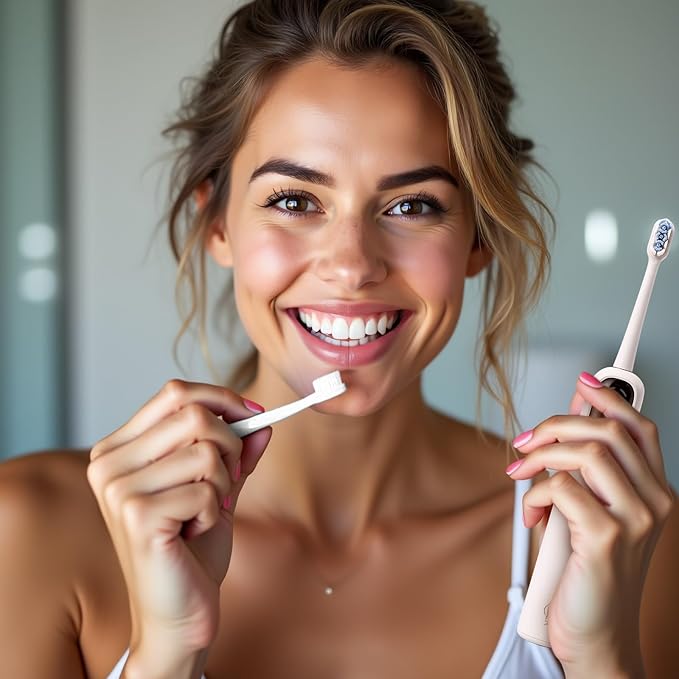 Rechargeable Travel Electric Toothbrush, Oscillation and Vibration, 60° Wide Angle Vibration, 1500mAh Battery, 4 Brush Heads, IPX7 Waterproof, Type-C Fast Charging - 5 Modes with Smart Timer