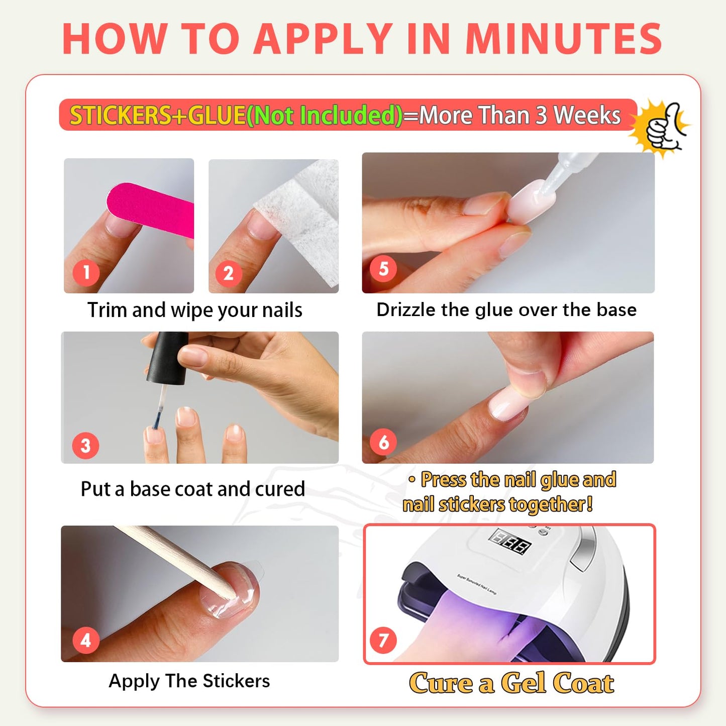 KQueenest Pastel Pink Press on Nails Long Medium Square, Dusty Pink Fake Nails Medium Coffin, Glossy Sheer Color Acrylic Nails Press ons, Reusable Soft Gel Glue on Nails for Women Summer