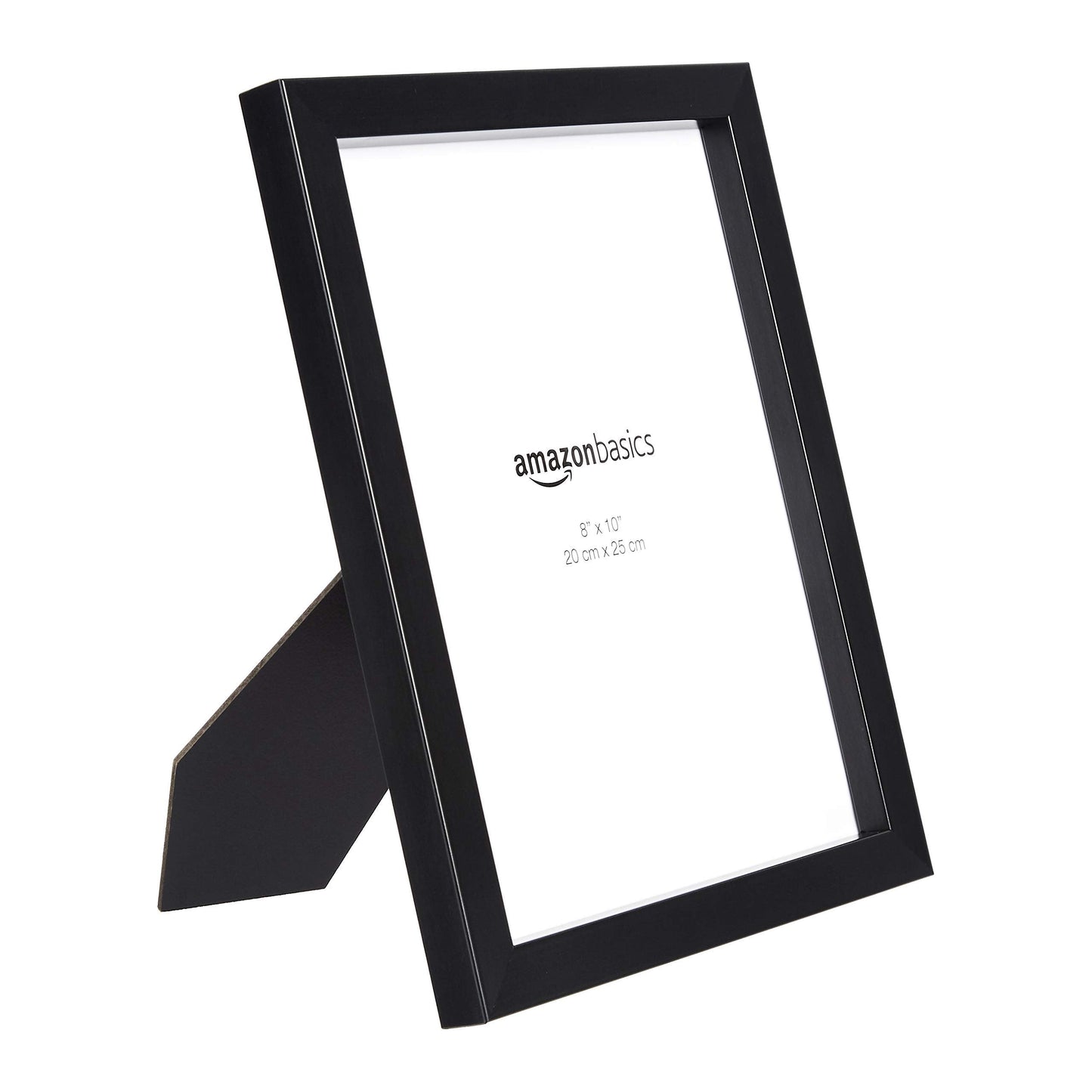Amazon Basics Rectangular Photo Picture Frame, 8 x 10 in, Pack of 2, 11.22 x 9.21 inches, Black