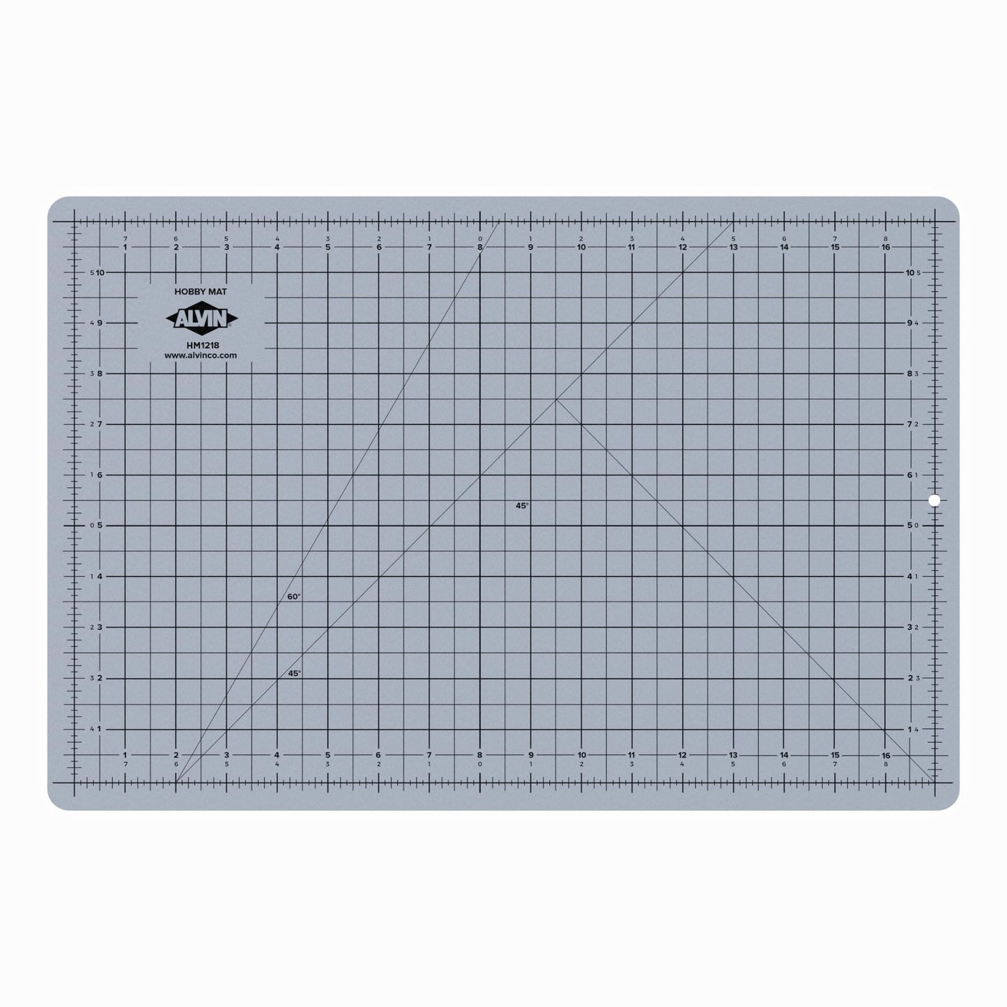 ALVIN HM Self-Healing Cutting Mat for Hobbies 12 x 18 inch | Double-Sided Blue/Grey | 3-Layer Gridded Surface for Arts, Crafts and Sewing - Model HM1218