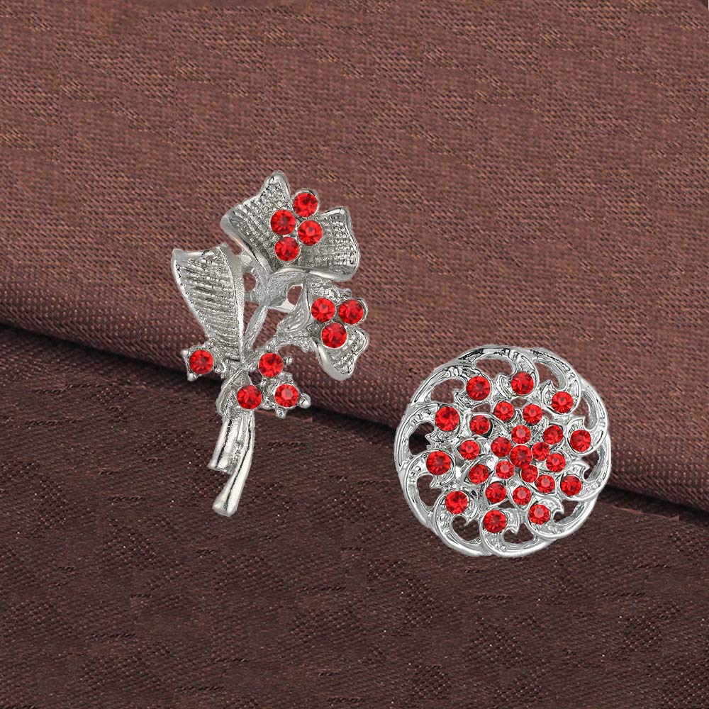 Ezing Lot 24pc Shining Rhinestone Crystal Brooches Pins DIY Wedding Bouquet Kit (H)
