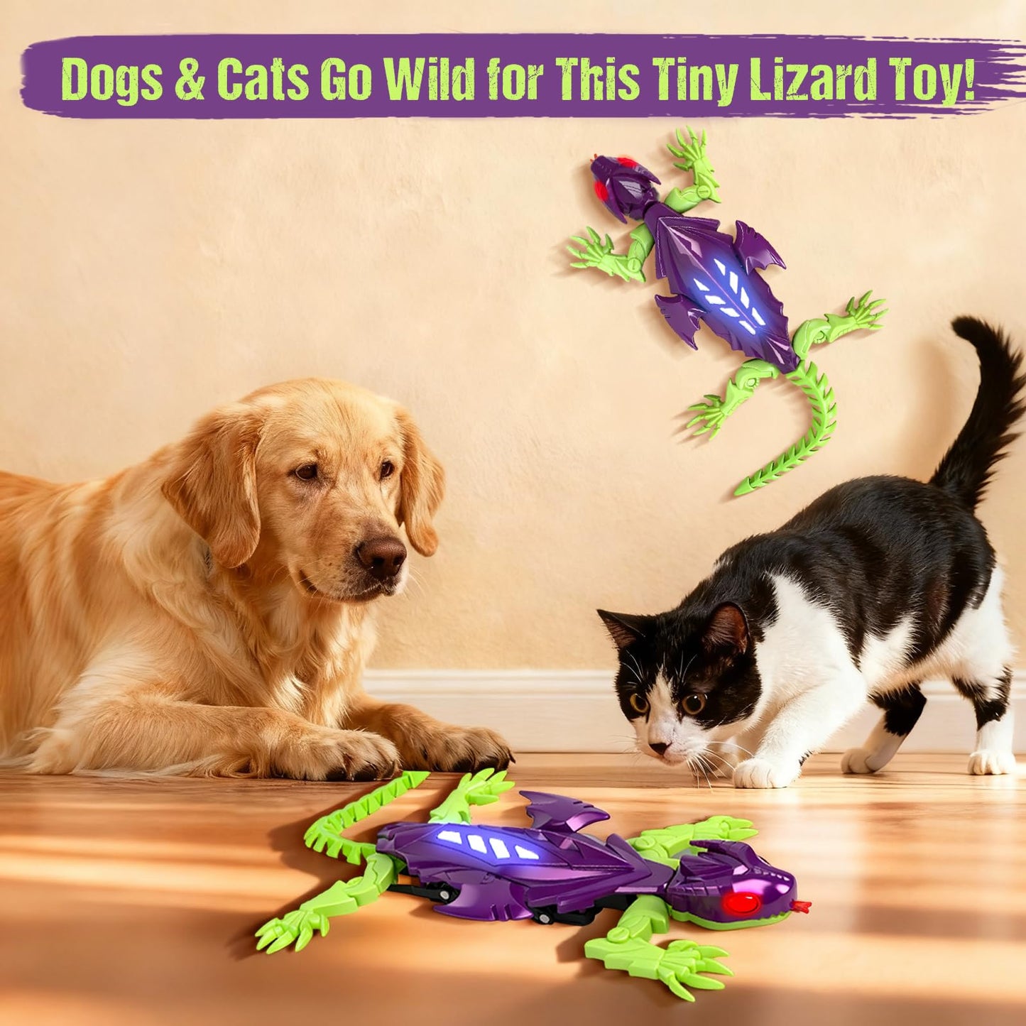 ORAANEYOYO Winged Flying Wall Climbing Gecko - Interactive RC Wall Crawler Robot Lizard,Geckos RC Toys for Boys Girls Teens Ages 3+, Halloween Birthday Gifts Easter Basket Stuffers Stocking Stuffers