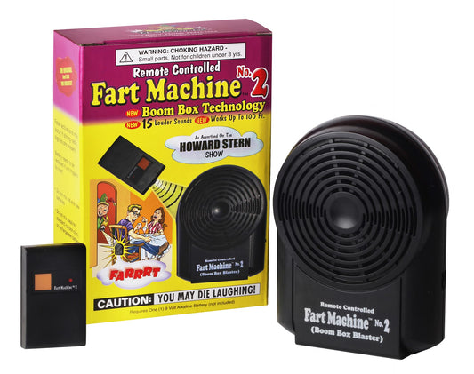 T.J. Wisemen, Inc. Fart Machine #2 - The Original Remote Controlled Fart Machine with Boom Box Technology - 15 Realistic Sounds - Wireless with 100 ft Range