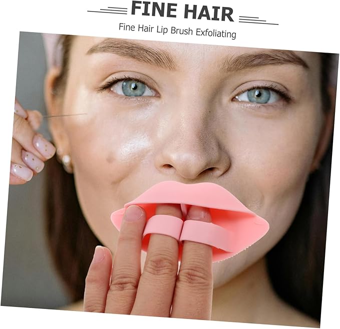 3Pcs Lip Face Cleansing Brush Exfoliating Tool for Makeup Removal Portable Facial Scrubber for Women Lightweight and Travel Friendly Face Wash Tool