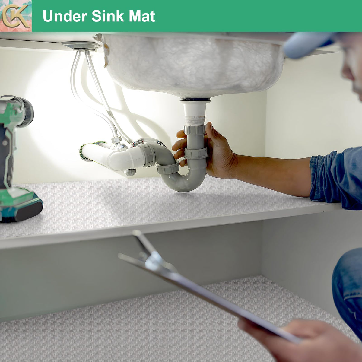 Self Adhesive Shelf Liner Kitchen Liner (46.5 Sq Ft)