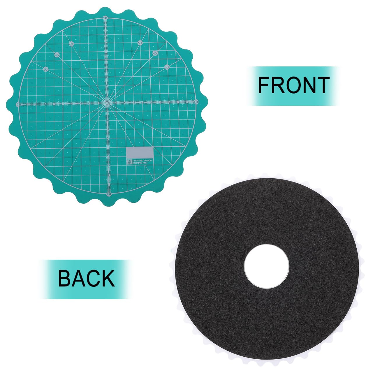 IMIKEYA Rotating Cutting Mat for Quilting - Self-Healing Rotary Mat Ideal for Sewing and Craft Projects Durable and Lightweight Design for DIY Lovers