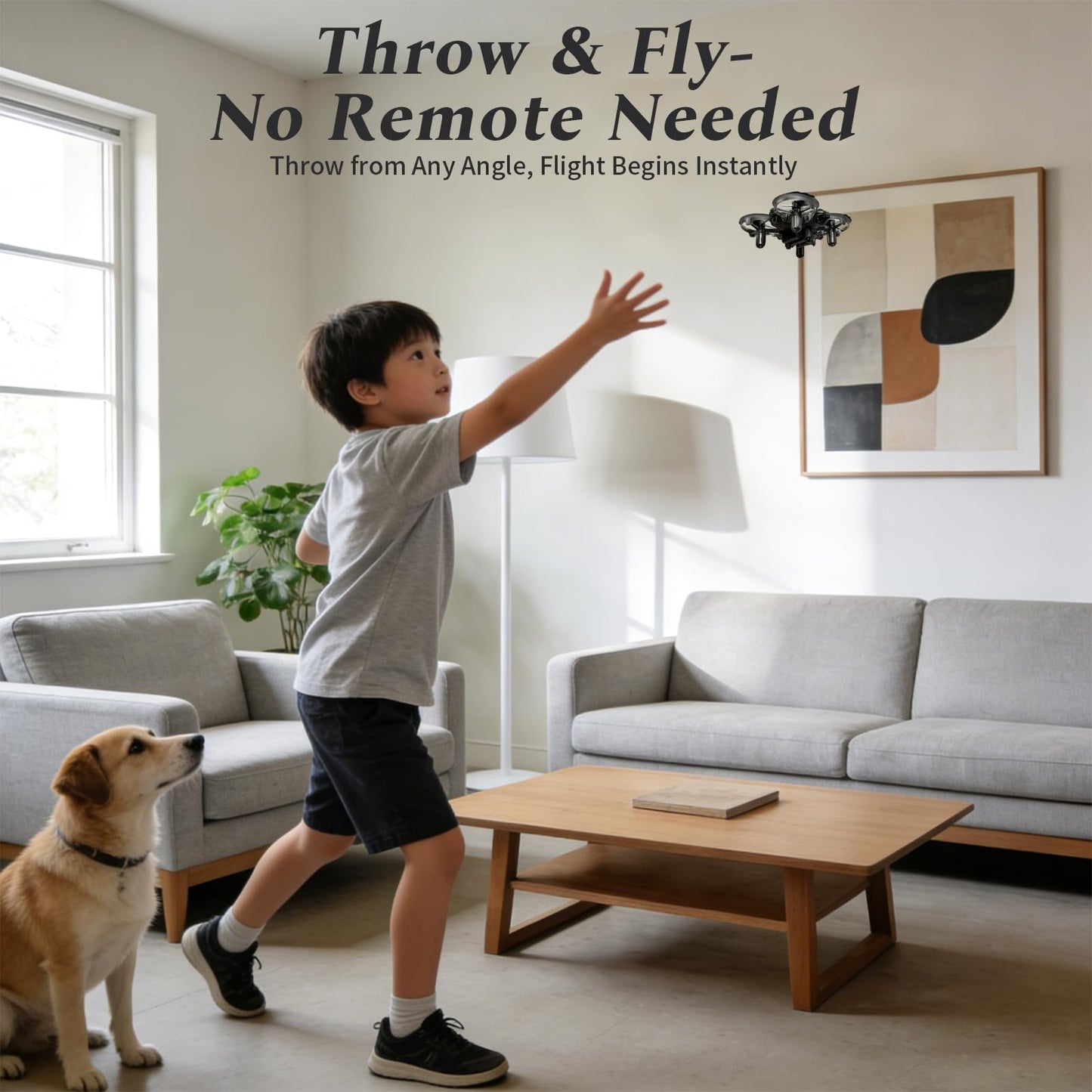 A ALPHA Mini Drone for Kids Aircraft Gesture-Controlled Kids Toy