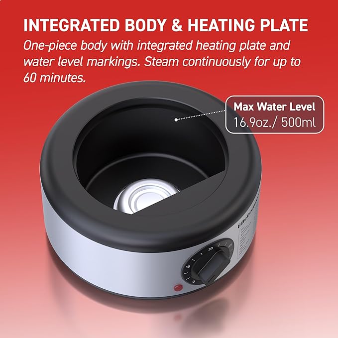 Elite Gourmet EST750 7.5 Quart, 3-tier, Electric Food Vegetable Steamer with BPA-Free Steamer Tray, Auto Shut-off 60-min Timer, 400W, Stainless Steel