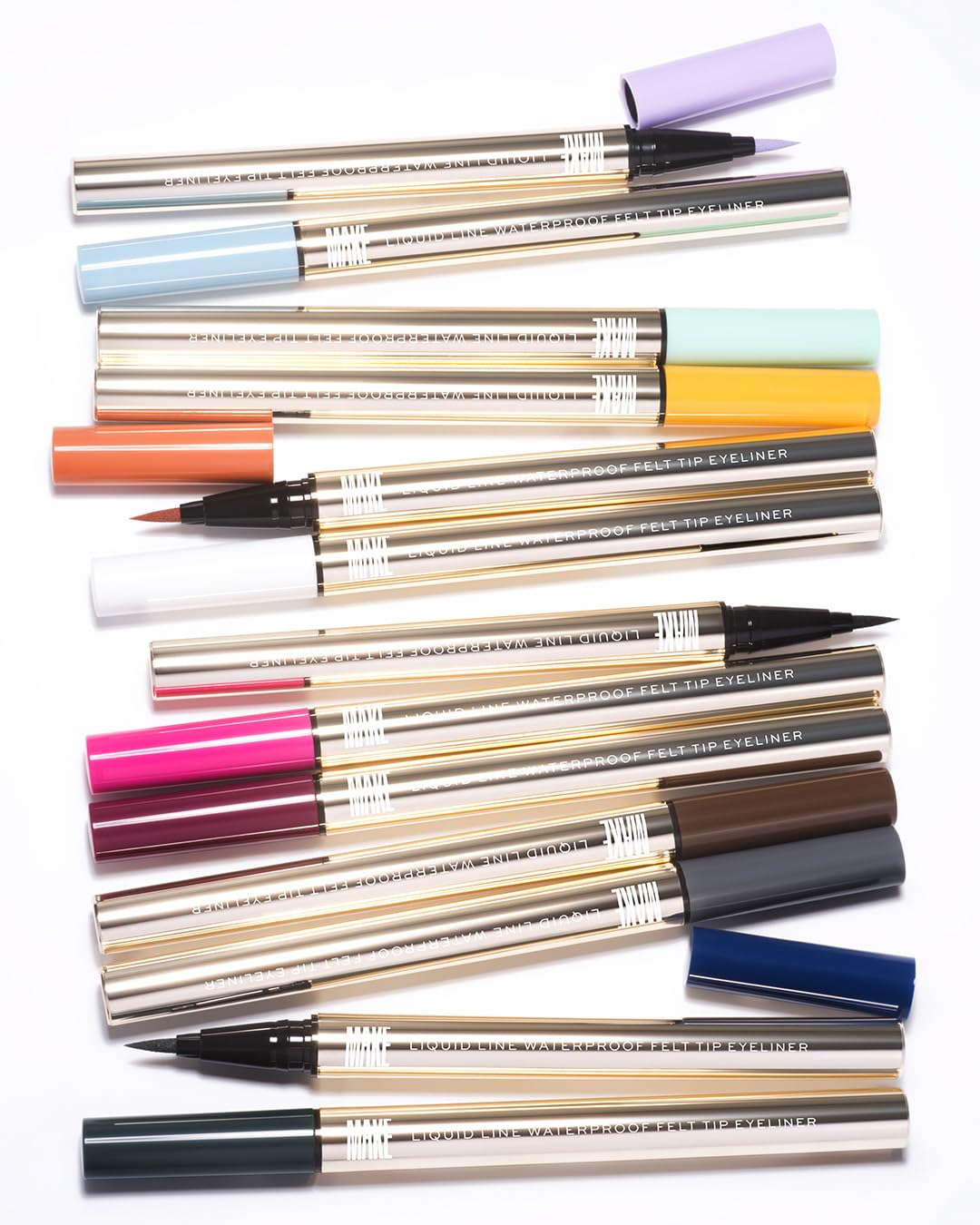 MAKE Beauty Liquid Line Waterproof Liquid Eyeliner Pen. Smudge-Proof Felt Tip for Precise Application of Lines, Wings, and Graphics. Long Lasting Eye Liner - Shade, Sundown