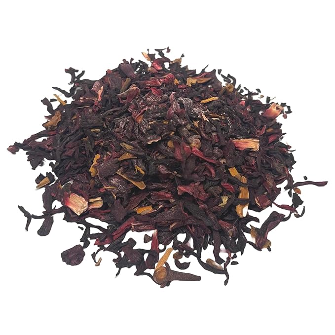 Hibiscus Spice Herbal Infusion Tea Cinnamon Clove Star Anise (70g) Invigorating Aroma