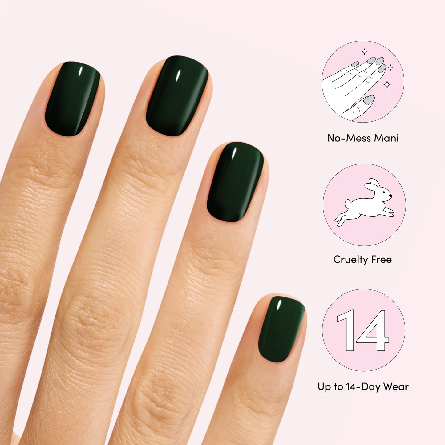 Dashing Diva Gloss Nail Strips Bundle - The Moody Neutrals Collection - Whisper & Manhunt - UV Free, Chip Resistant, Long Lasting Gel Stickers - Contains 2 Sets