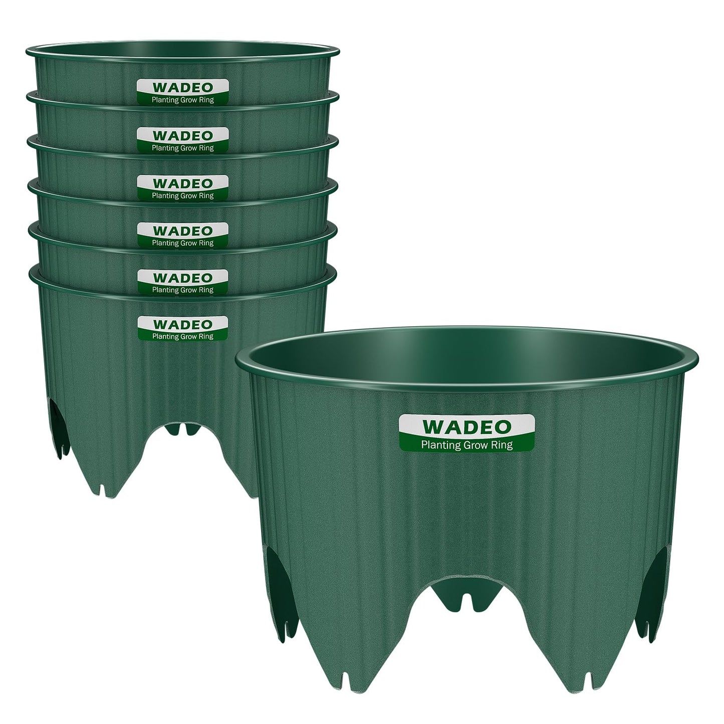 7 inch Planting Grow Rings, 6 PCS Plant Rings for Outdoor Plants, Perfect for Deep Root Watering Veggies Herbs and Flowers