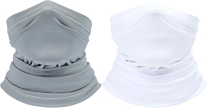 UV Protection Cooling Neck Gaiter Face Mask Scarf for Men - Windproof Neck Cover Bandana Neck Warmer Mask