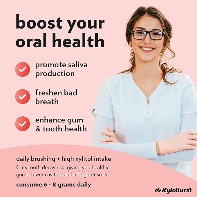 Xylitol Mints | Sugar Free Breath Mints for Oral Health | Gluten Free, Vegan, Keto Friendly | Aspartame Free | Cinnamon | 1000 Count Bag
