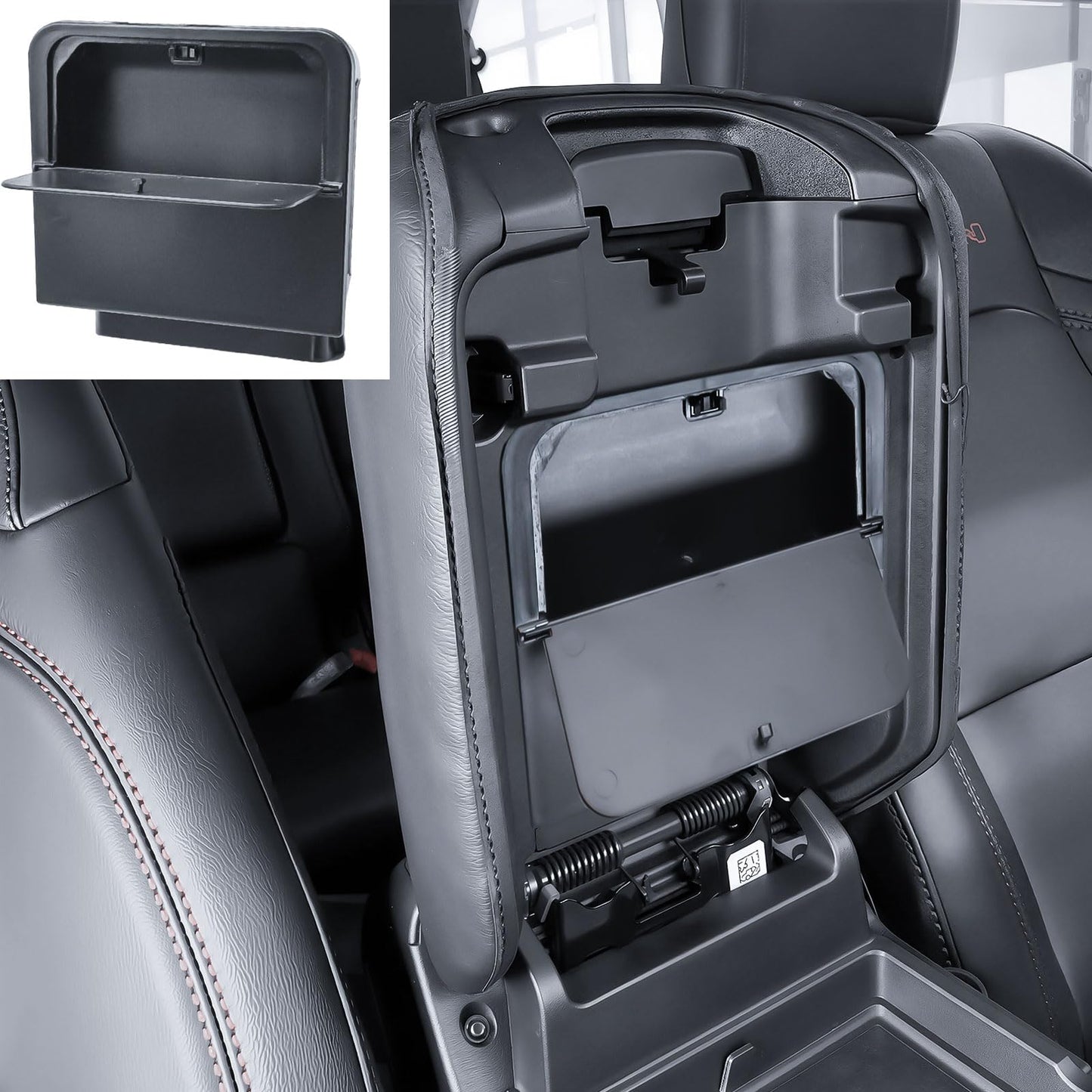 TACORBO Center Console Hidden Storage Organizer Compatible with Jeep Gladiator JT 2020-2024 and Jeep Wrangler JL/JLU 2018-2025, Wrangler 4XE One-Touch Armrest Hidden Secret Compartment Box