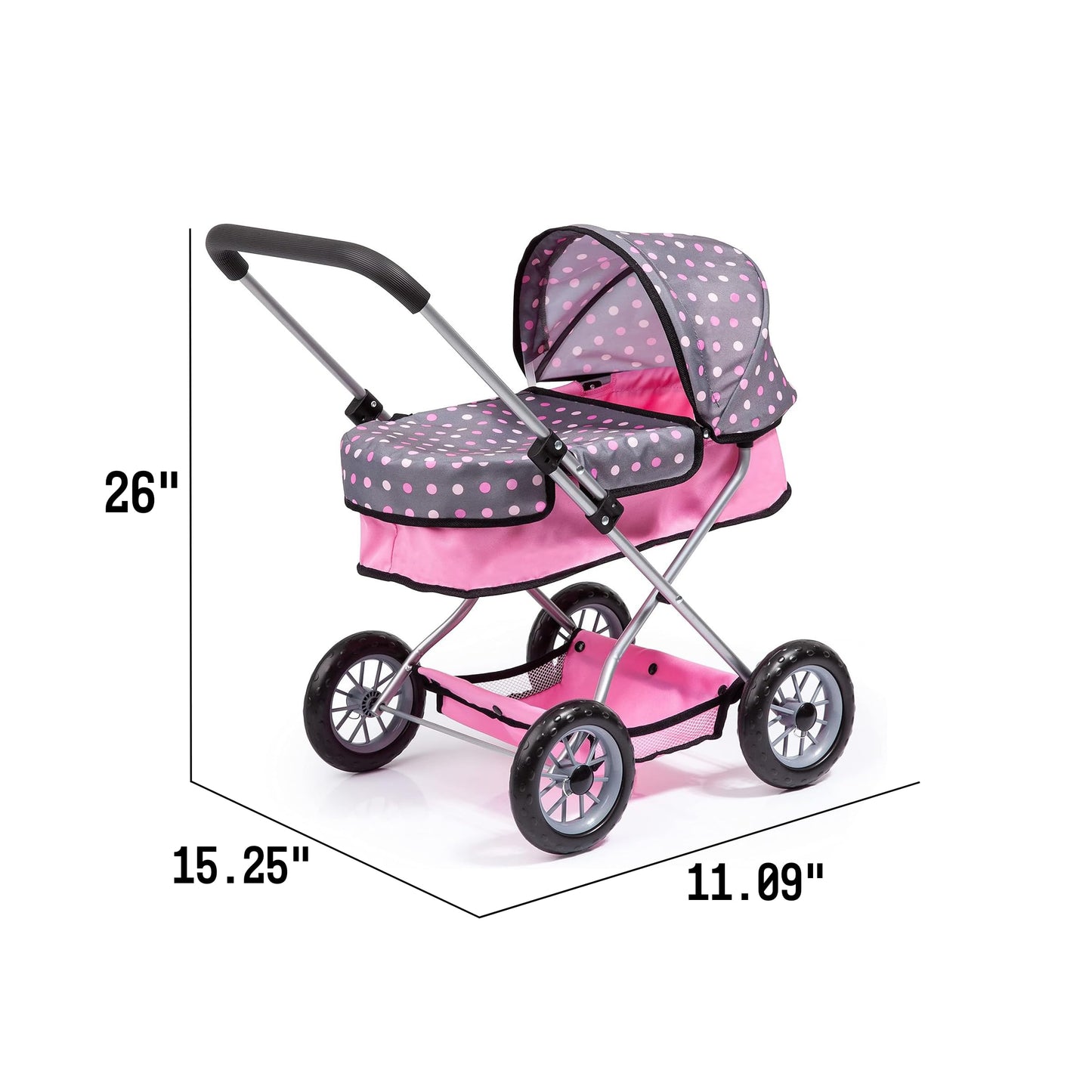 Bayer Smarty Modern Doll Pram & Stroller Set for 18 inch Dolls with Accessories