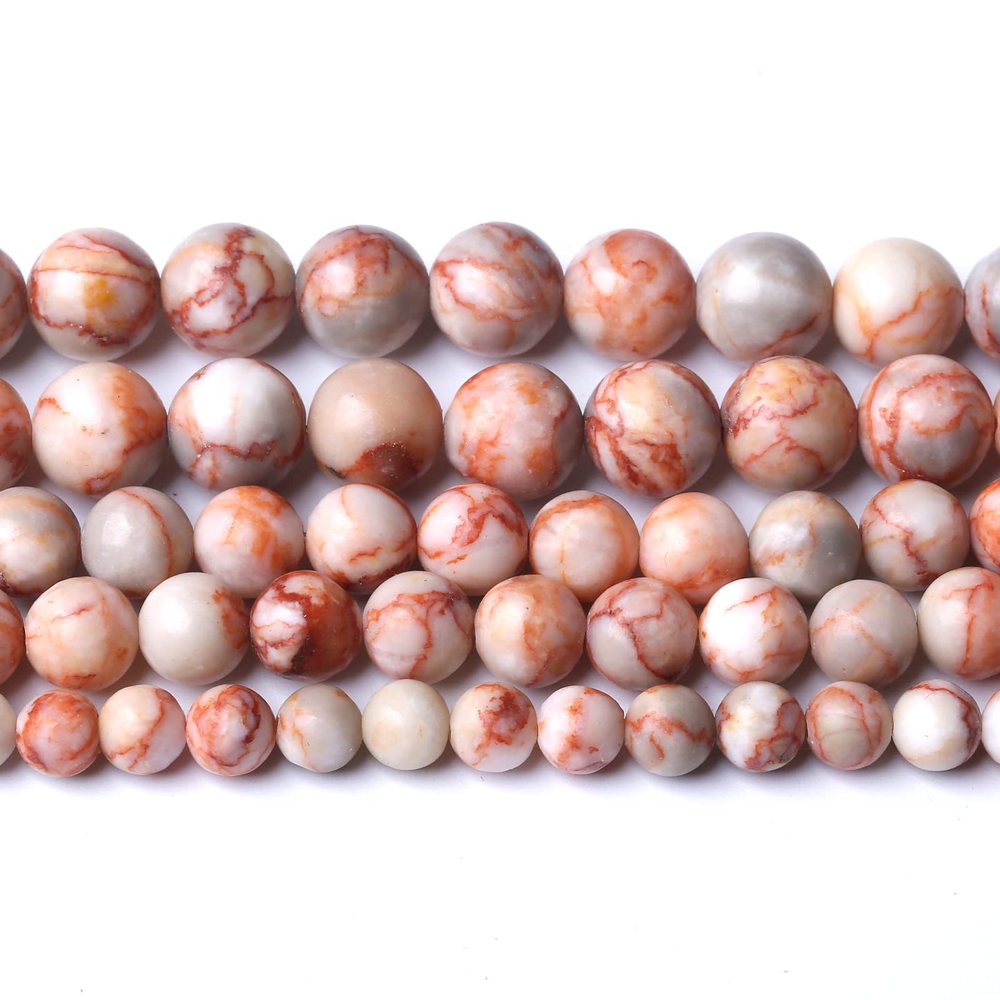 60pcs 6mm Natural Red Crazy Lace Agate Stone Beads Round Loose Spacer Beads for Jewelry Making DIY Bracelet,Energy Stone Healing Power (6mm, Red Crazy Lace Agate)