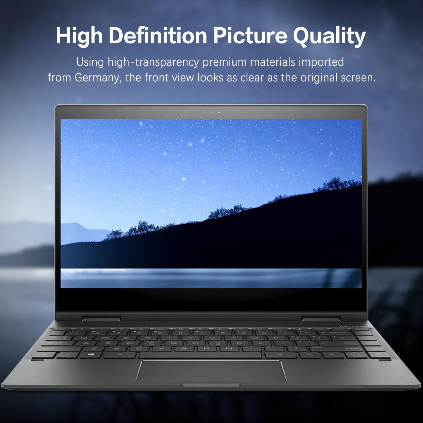 Laptop Privacy Screen 14 Inch 16:9 Aspect Ratio, Laptop Screen Privacy Shield Compatible With Lenovo Hp Dell Acer Asus Thinkpad Envy Xps, Removable Anti Glare Blue Light Computer Filter Protector