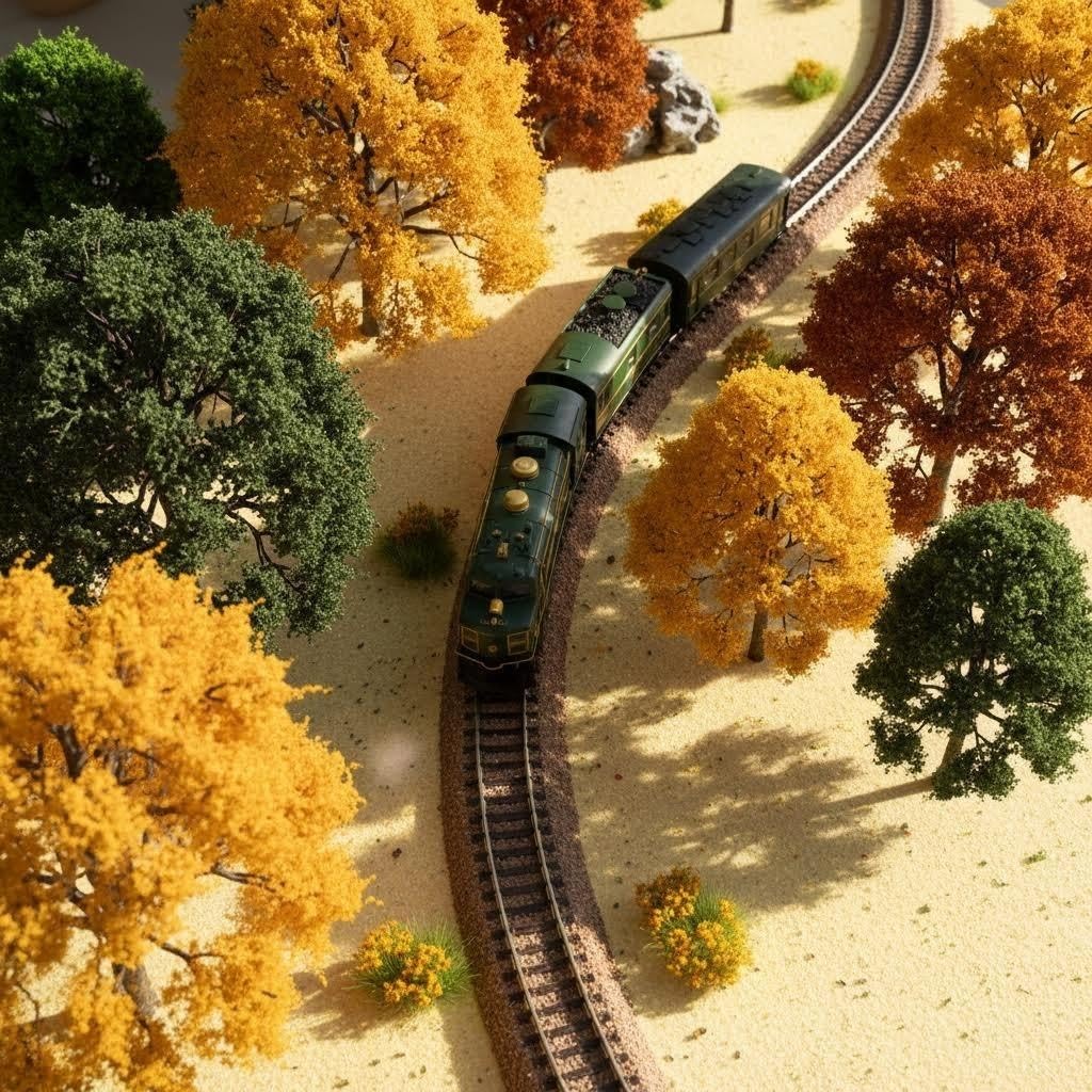 ZZZ SAN ZHI Multicolor Leaf Model - 300ml Miniature Scenery Material for Train Railway, Diorama, Car Scene & Scale Landscape Layouts (Summer Green)