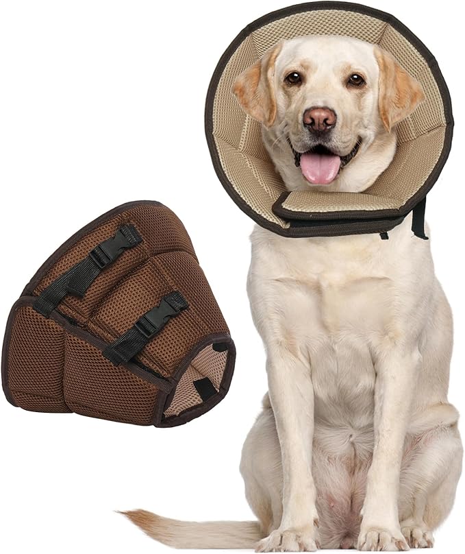 LETSQK Dog Cone Collar After Surgery, Soft Cone for Dogs to Stop Licking