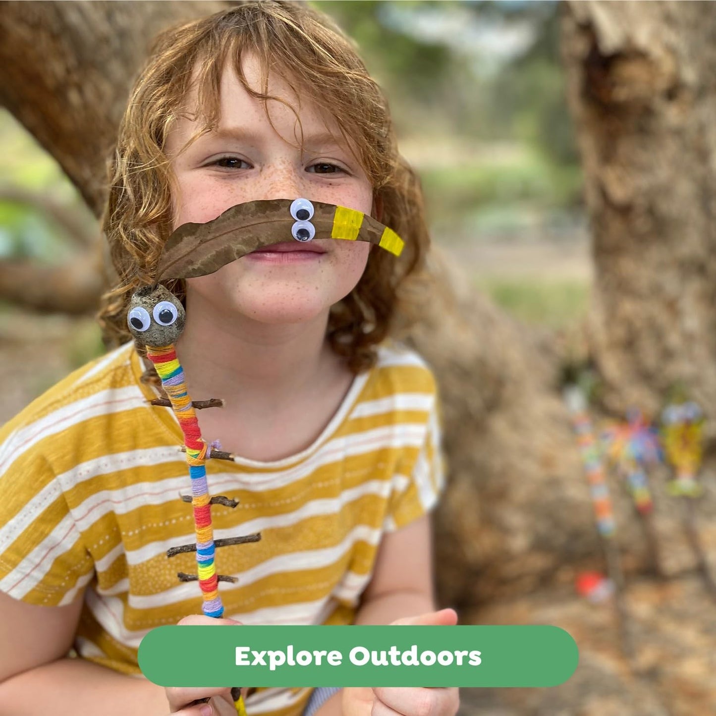 Tiger Tribe Nature Art Set for Kids: Creative Activity Set Turning Natural Treasures into Art; Supplies Included for Art Projects; Ages 3 and Up