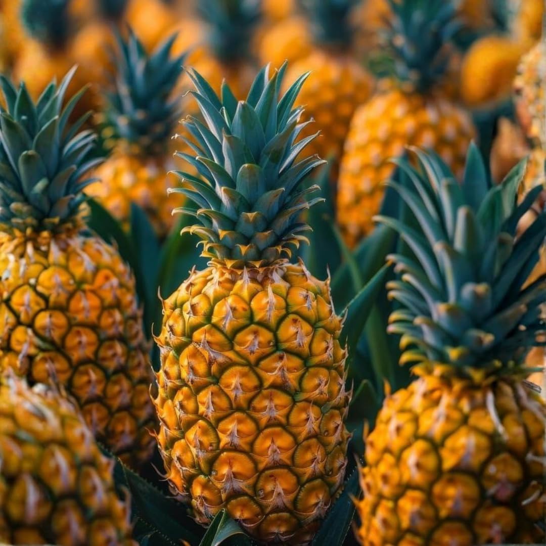 Pack 2 Random Pineapple Plants Live, Tropical Fruit for Spring Plant, Well-Rooted 4 to 8 Inch Tall for Planting Outdoor Full Sun