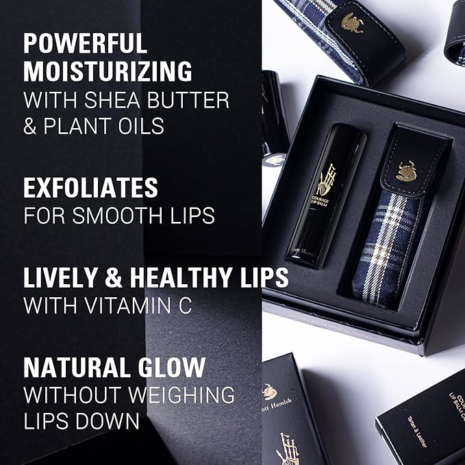 Blue Blended Lotion Essence + Courage Lip Balm & Case Gift Set Bundle