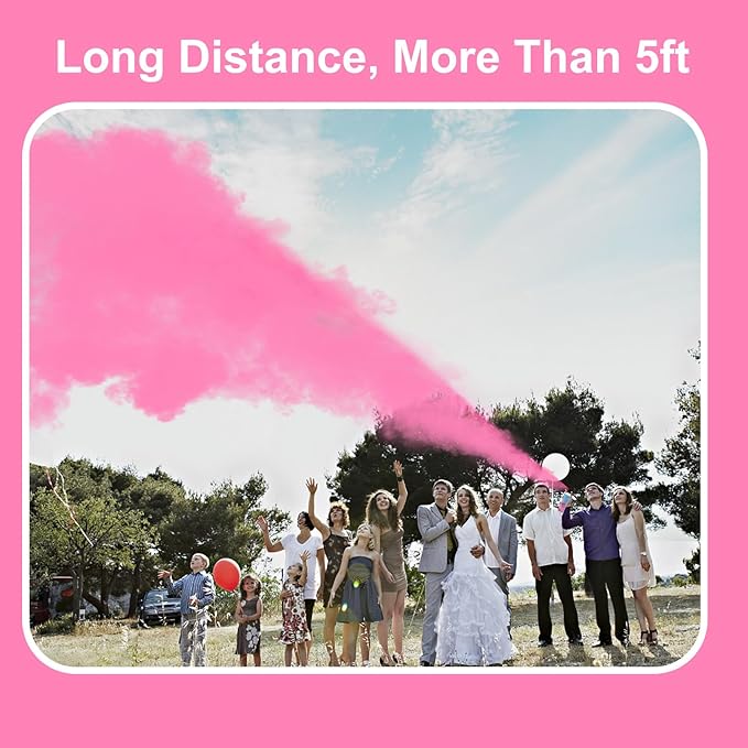 Merear Gender Reveal Fire Extinguisher 4 Packs, Gender Reveal Ideas, Girl Baby Reveal Party Idea for Gender Reveal Decorations(Pink)