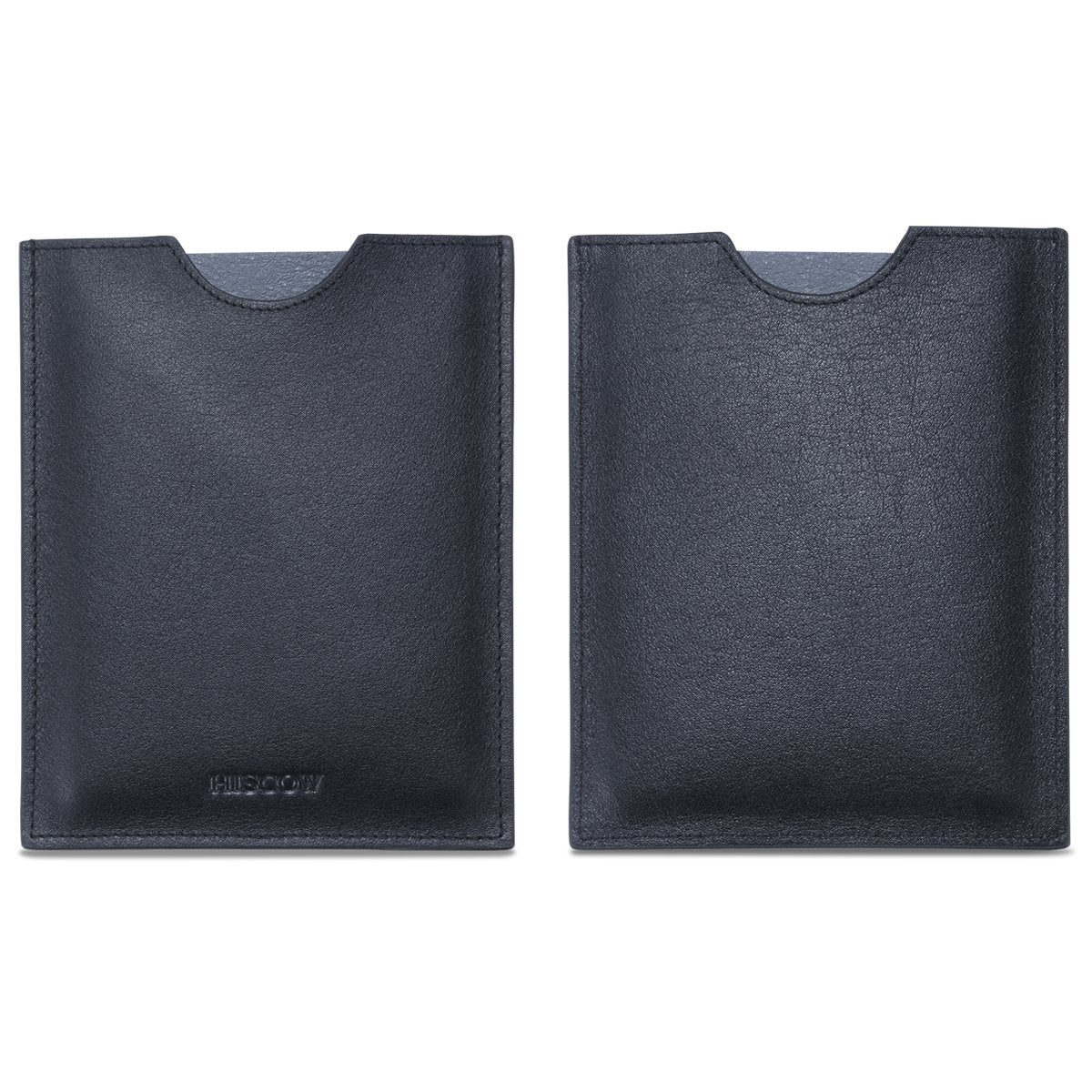 HISCOW Minimalist Passport Sleeve - Italian Calfskin (Black)