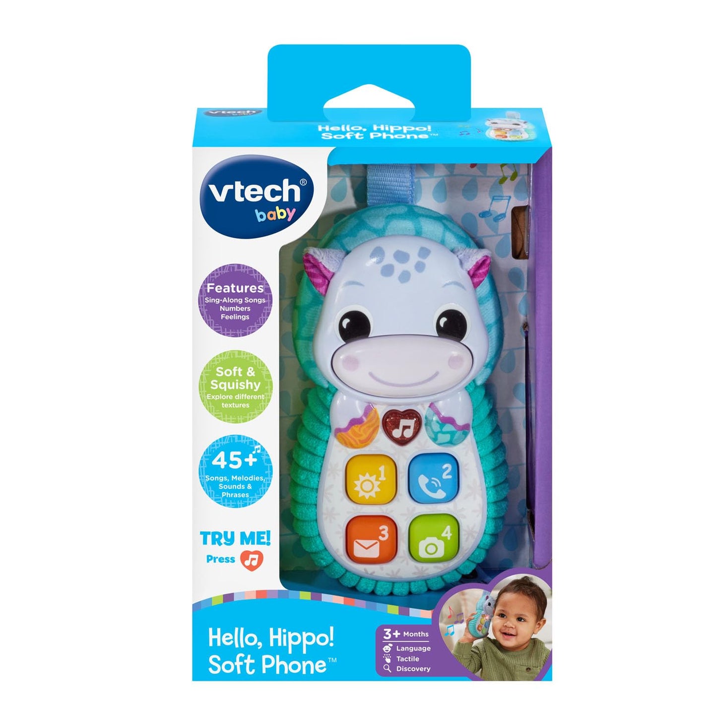 VTech Baby Hello, Hippo! Soft Phone