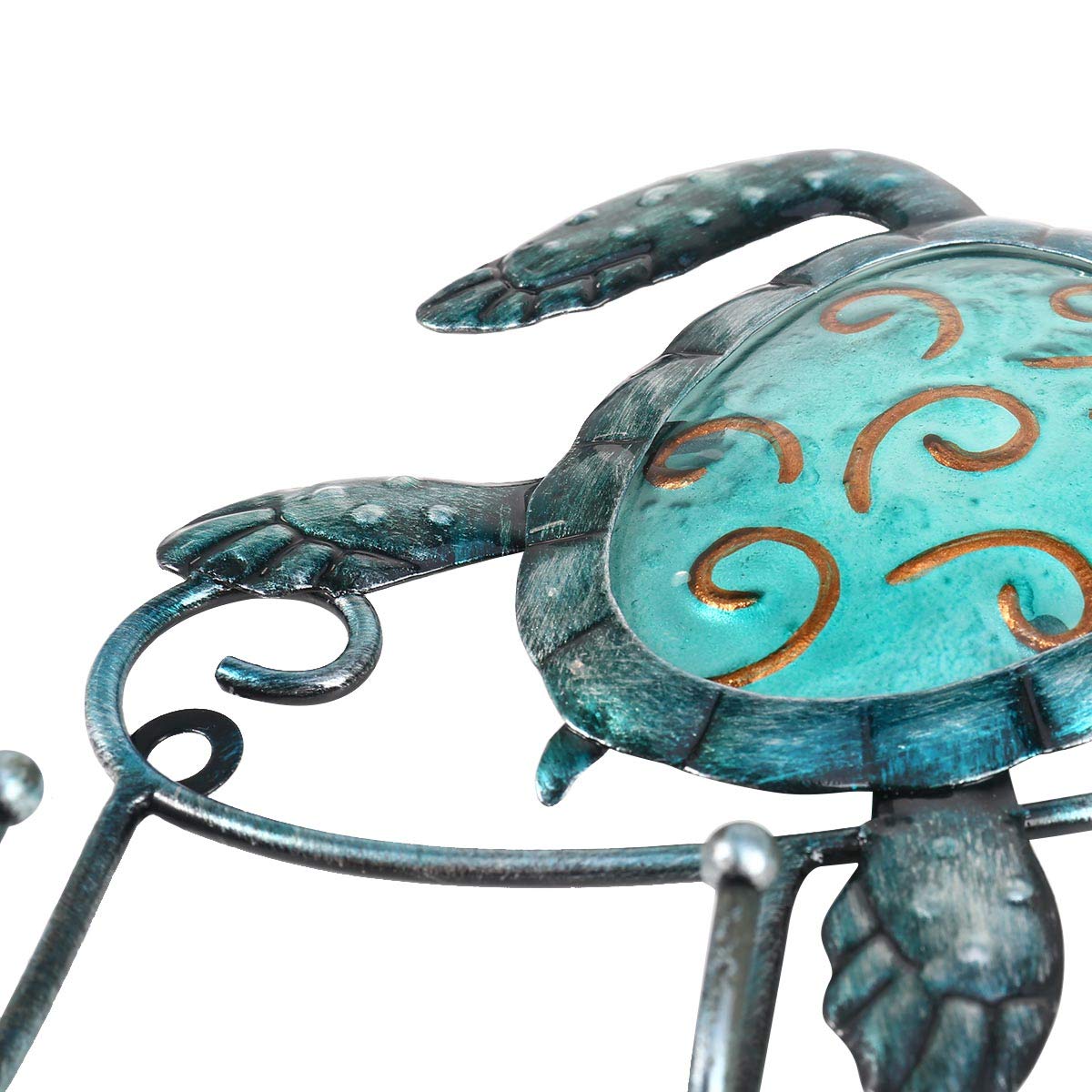 Tooarts Wall Mounted Key Holder Turtle Wall Hooks Iron Key Hook Rustic Wall Decorative Hook Living Room Bathroom Ornament