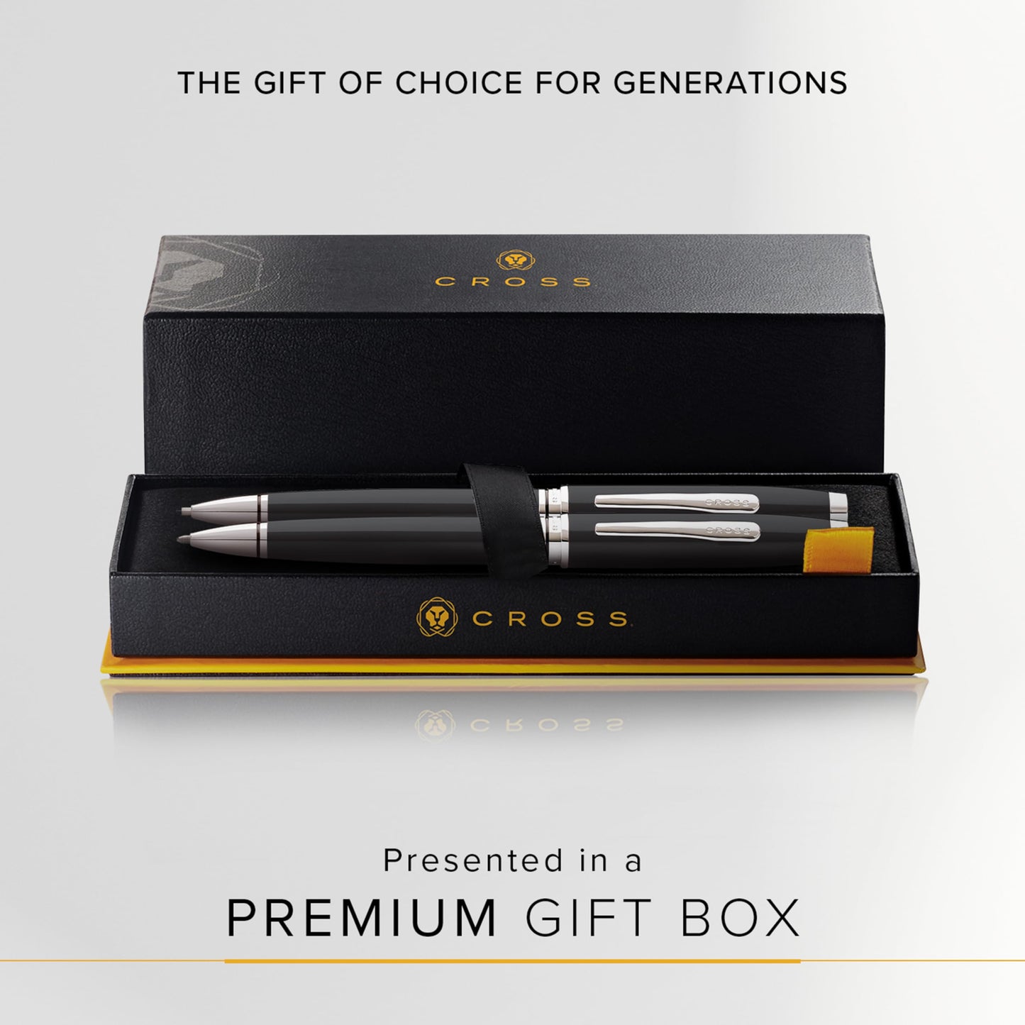 Cross Coventry Black Lacquer Pen and Pencil Gift Set