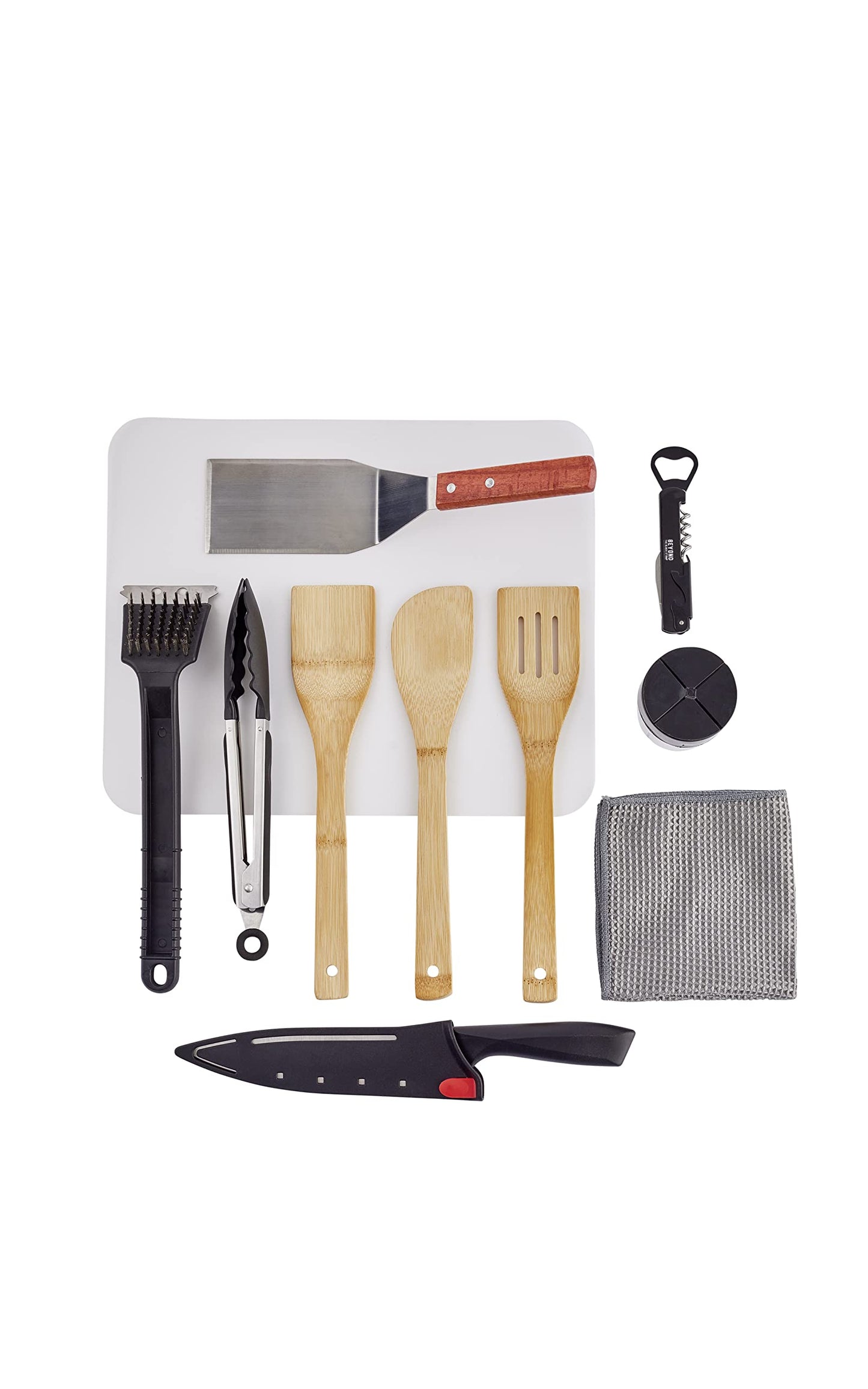 Beyond the Black Stump Camp Kitchen Organizer and Utensil Kit - Set of 14 - Travel Organizer - Grill Accessories - Portable Camping Gear