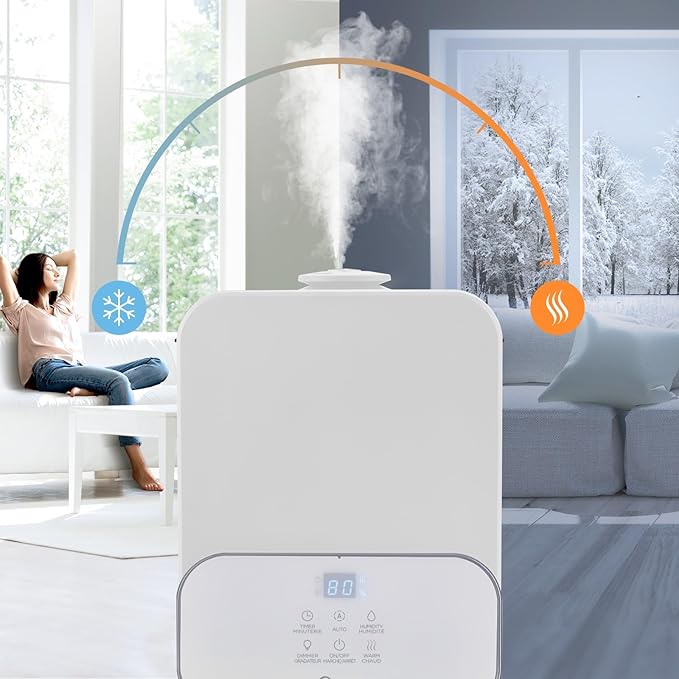 Midea Ultrasonic Humidifier 1.6Gal Aroma Diffuser White SCK-3Q60B