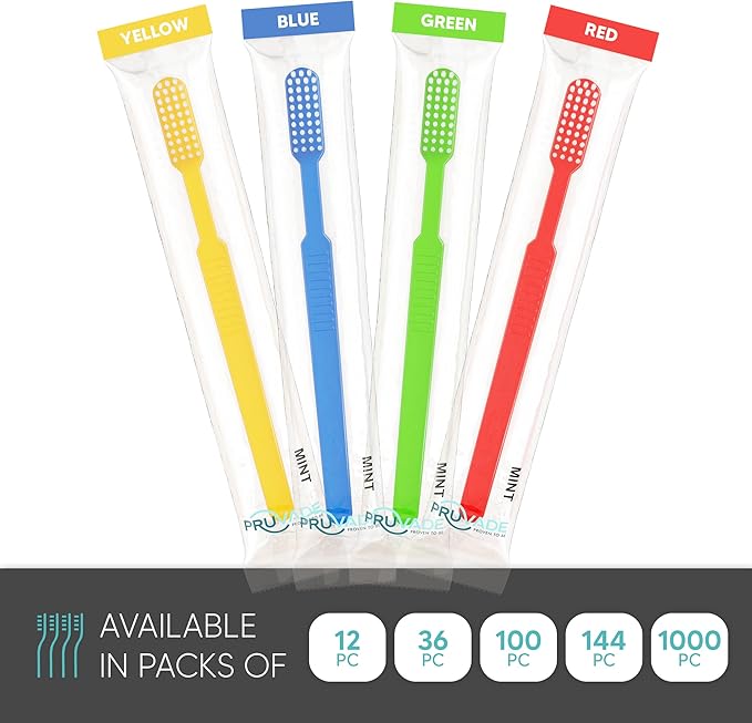 300 Pack Disposable Toothbrushes with Toothpaste, Built in | Prepasted Toothbrushes Individually Wrapped | Single Use Waterless Tooth Brush Soft Bristles for School, Hotel, Camping, Travel