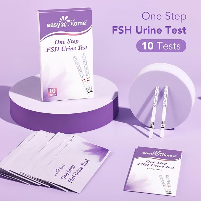 Easy@Home FSH Menopause Test: 10 FSH Test Strips - Understand Your Ovarian Reserve and Optimize Conception Timing at Home
