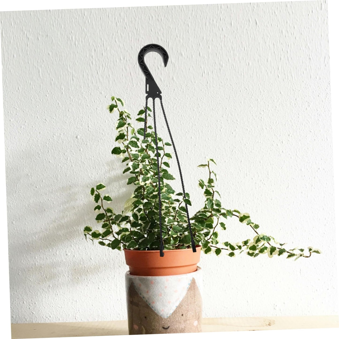 FONDOTIN Hanging Baskets for Plants 5 Pack Plant Hooks Flower Pot Hangers Easy Assembly Durable for Outdoor Use