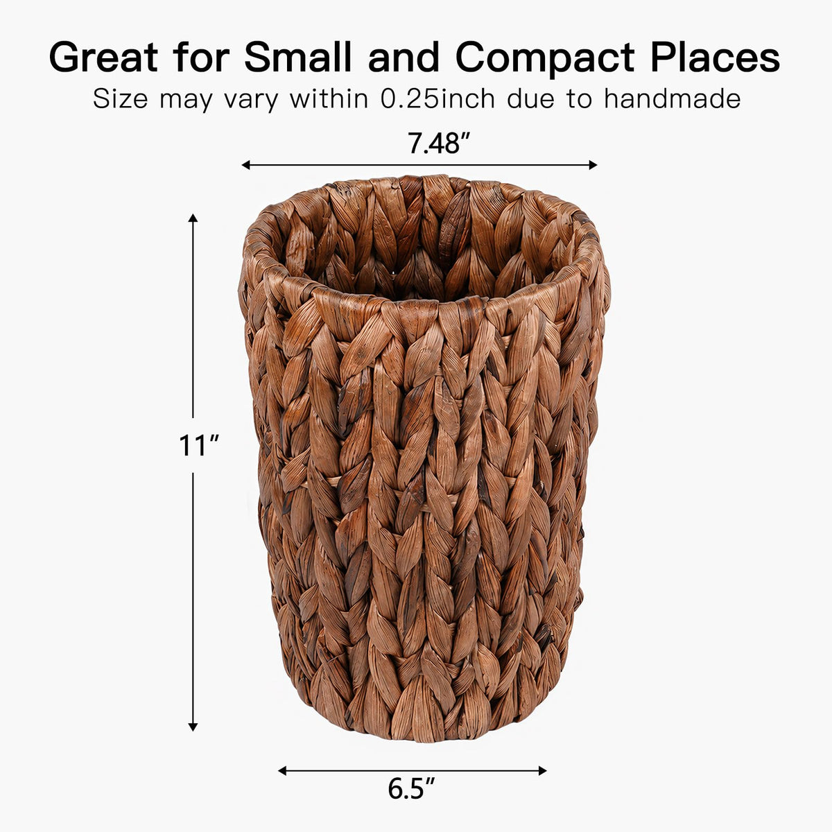 Wicker Trash Can
