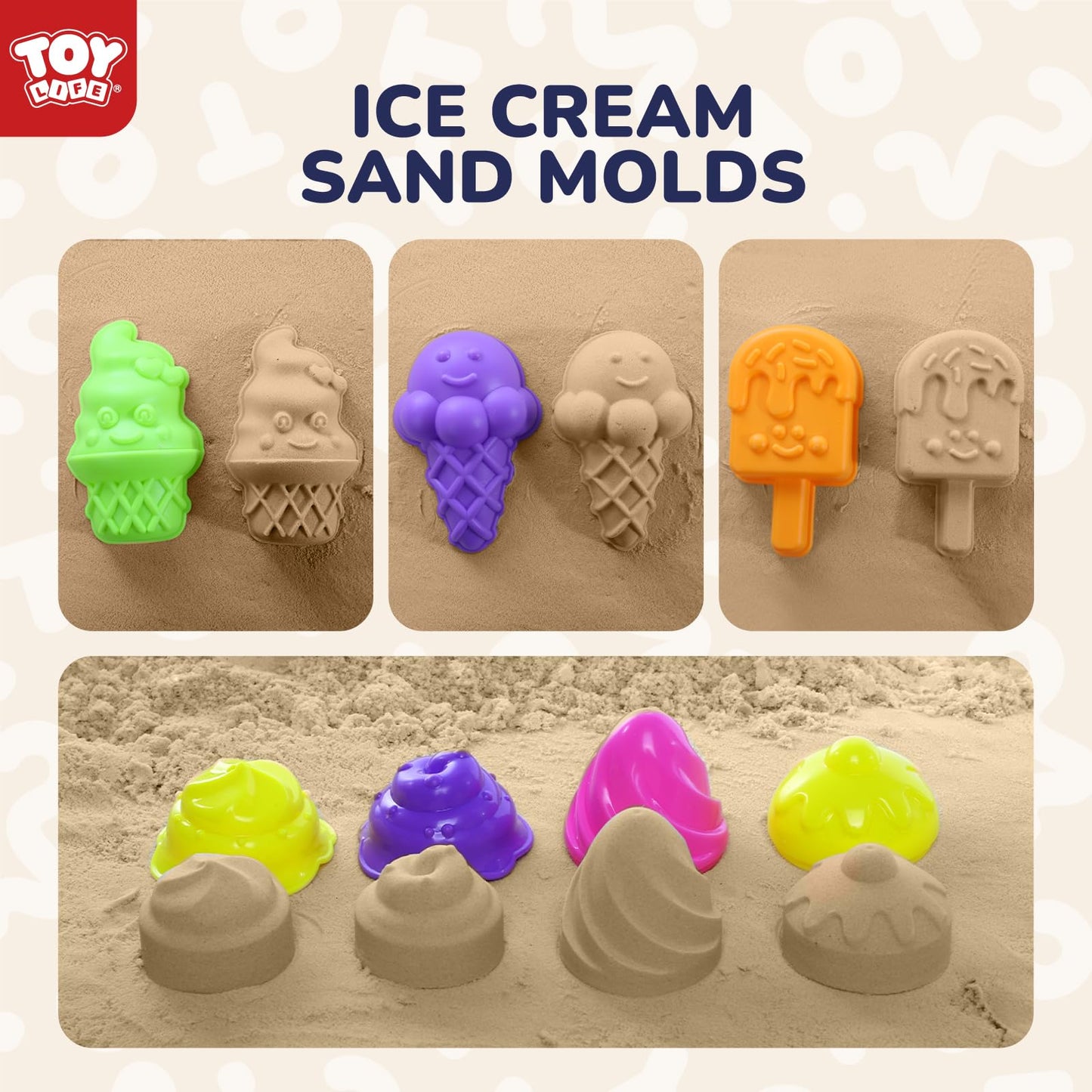 TOY Life 41 Pcs Beach Toys for Kids Ages 4-8 Collapsible Sand Toys Toddlers with Silicone Bucket Shovels & Sand Castle Building Kit Molds, Sandbox Toy Travel, Beach Party, Fishing, Summer Activities