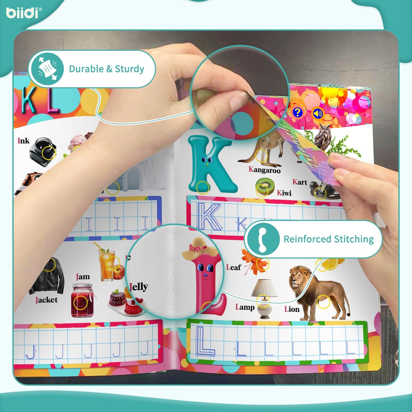 biidi Vietnamese-English Book for Bilingual Kids. Learn Vietnamese Alphabet. Vietnamese Books for Toddlers Learning Toy （Alphabet & Number）