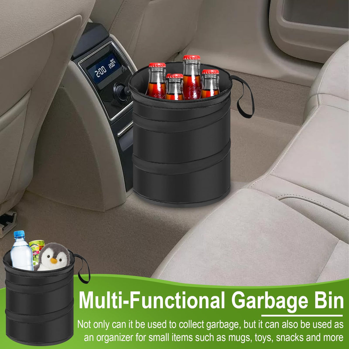 2 PCS Car Collapsible Trash Can (2 Count)