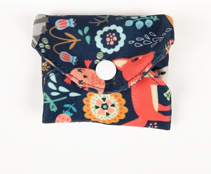 5 Cloth Menstrual Pads 1 Wet Bag XS Panty Liners Reusable Washable (Blue Feather Down, XS Panty Liners)