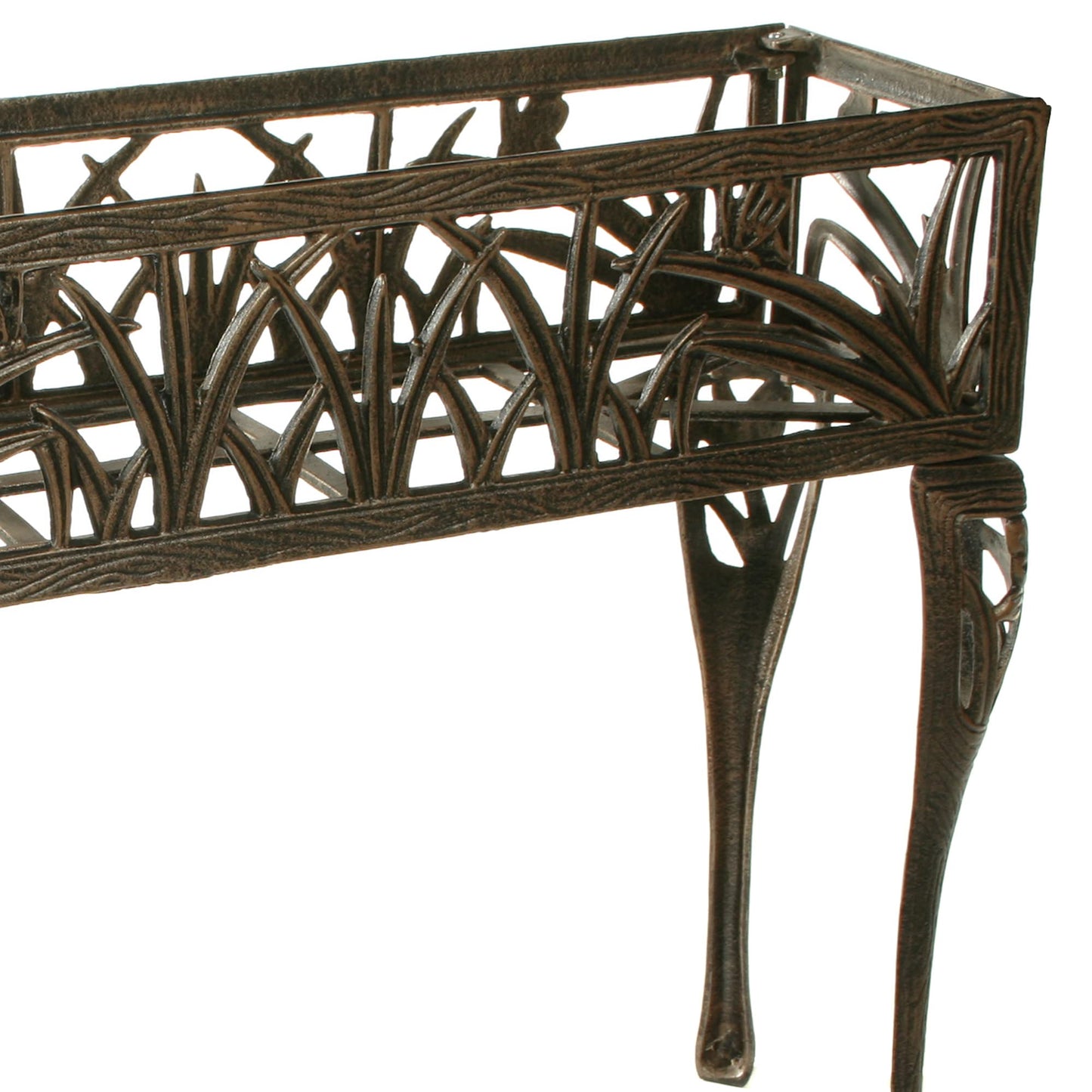 Oakland Living Butterfly Rectangular Plant Stand, Antique Bronze