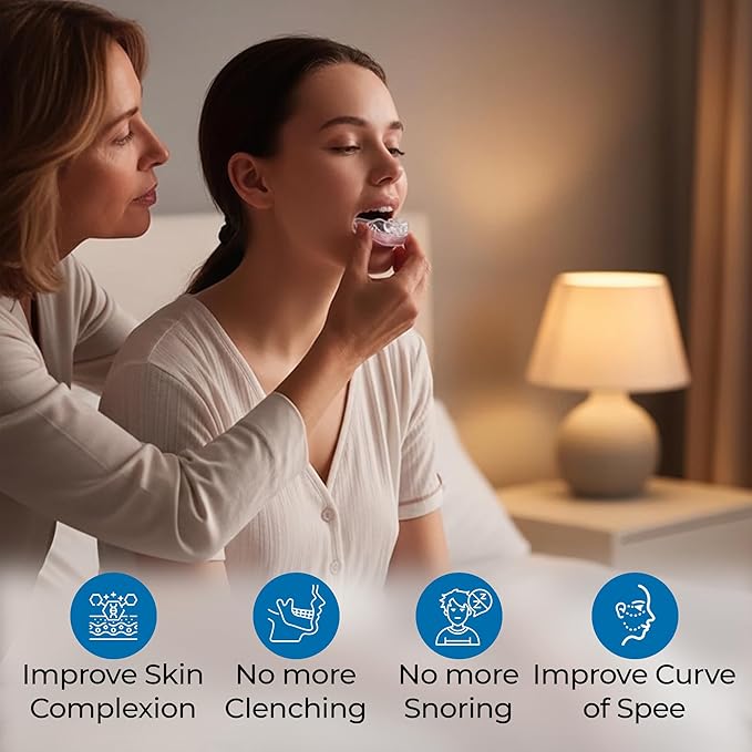 Reviv Mouth Guard for Grinding Teeth at Night | Food-Grade Silicone Night Guard | Bite Guard for Teeth Clenching Nighttime Protection During Sleep for Men and Women as Anti Jaw Clenching (Small Teens)