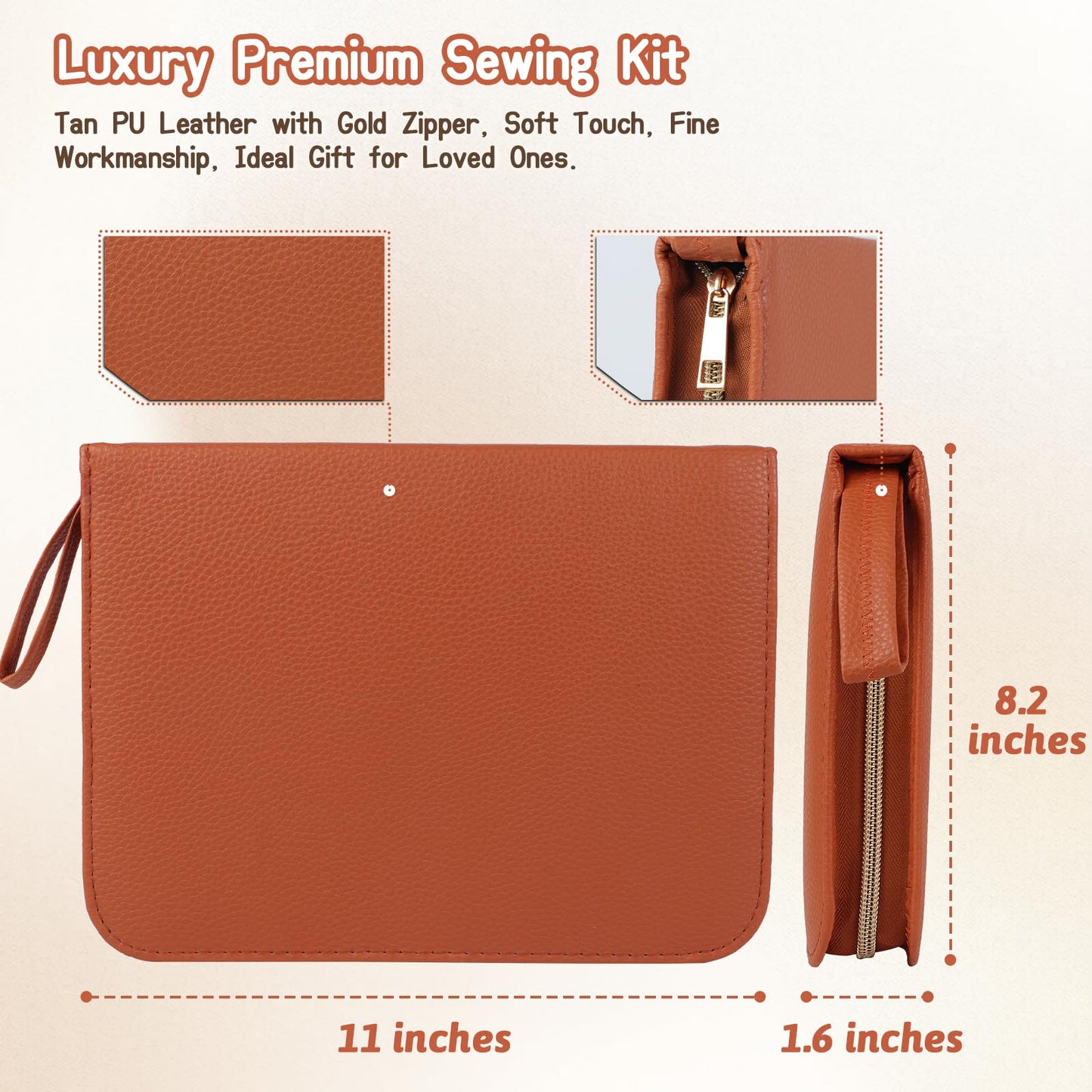 Large Sewing Kit for Adults Beginners, 241 PCS Portable Sewing Set, Premium Needle and Thread Kit Basic Travel Sewing Repair Kit for Home Dorm College Christmas Gifts for Mom Grandma