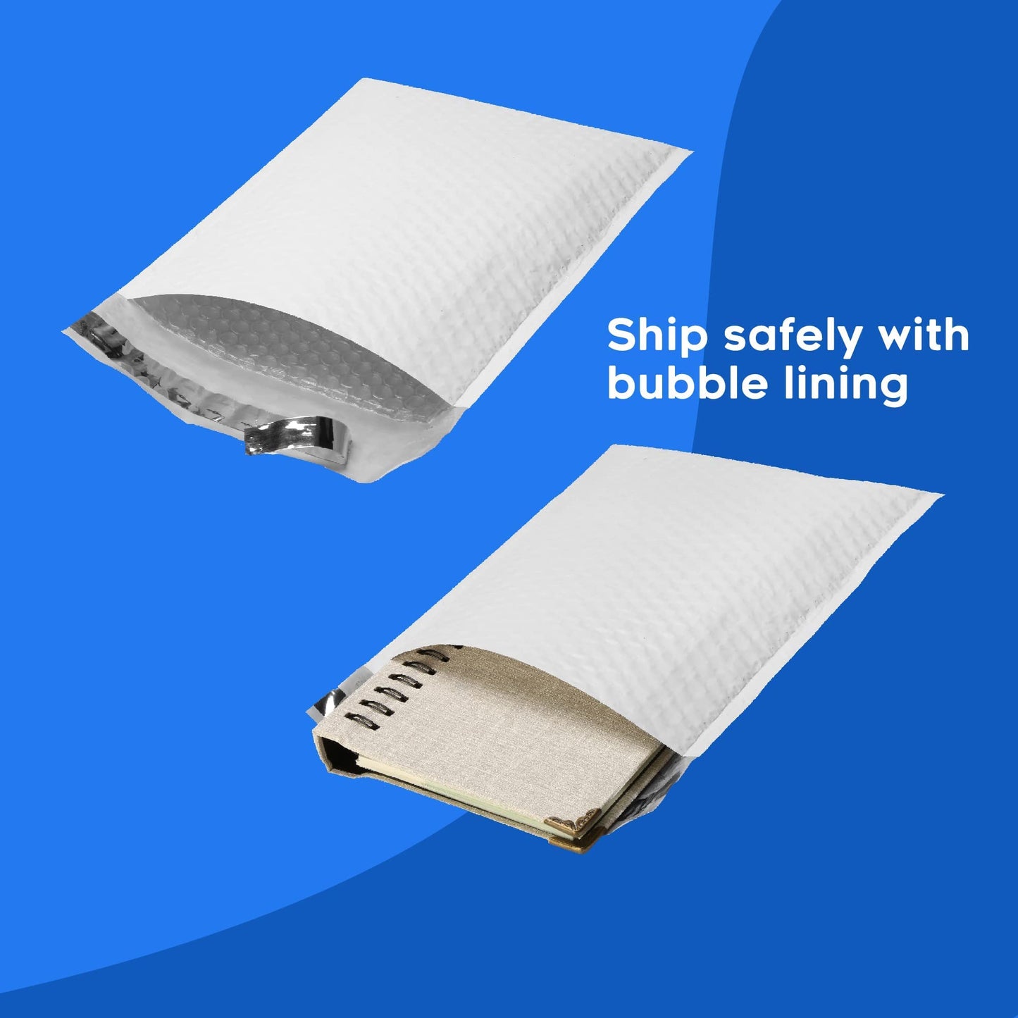 The Boxery 9.5x14.5''|#4 Poly Bubble Mailers- 100 Pack, Padded Envelopes, Self Seal, Waterproof Shipping Bags, Padded Mailers for Shipping & Packaging