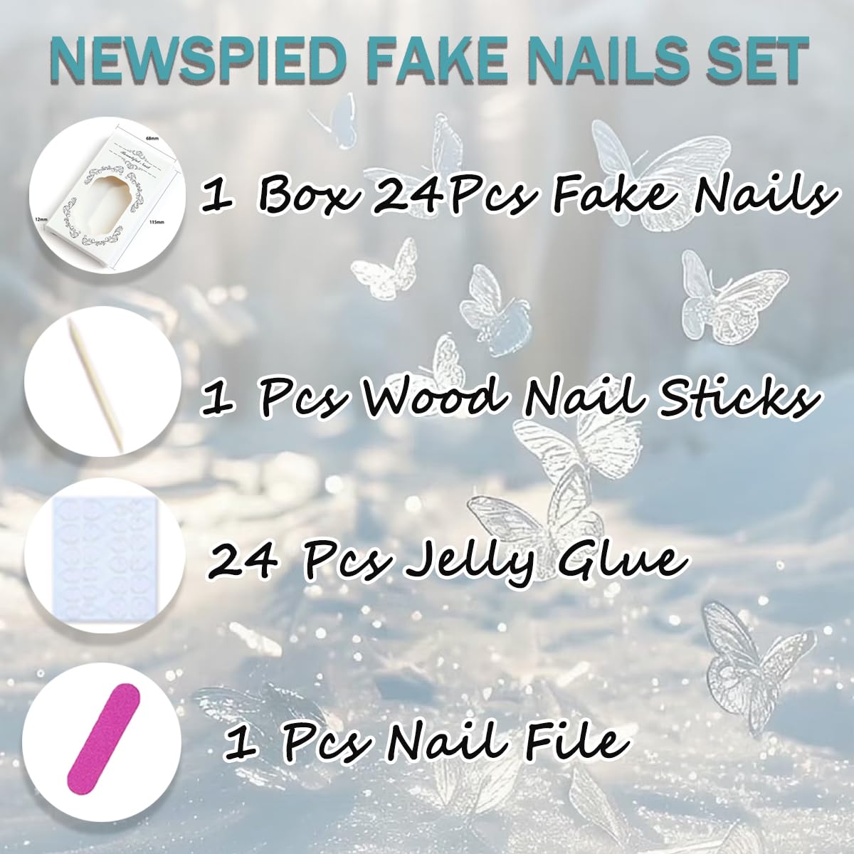 24Pcs Almond Press On Nails Pink Chrome Fake Nails Glossy Pearlescent Pink False Nails Reusable Artificial Nails Medium Length Acrylic Full Cover Glue on Nails for Women Wedding Party Manicure Set