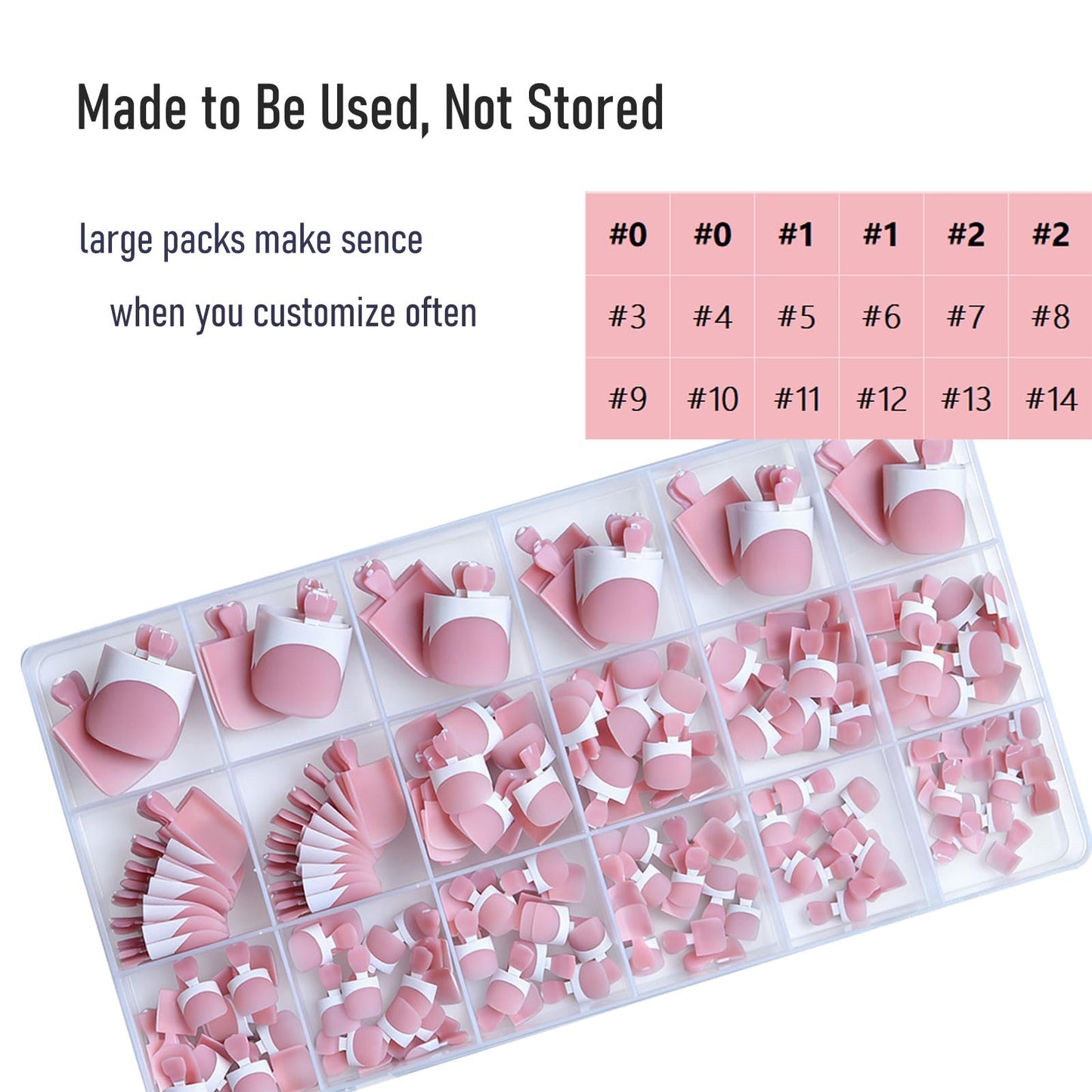 YeeLam Press On Toenails French Tip – 240Pcs Sharp Square Soft Gel Toe Nail Press Ons, Matte Berry Pink Fake Toenails, 15 Sizes Toe Nail Tips for DIY Pedicure